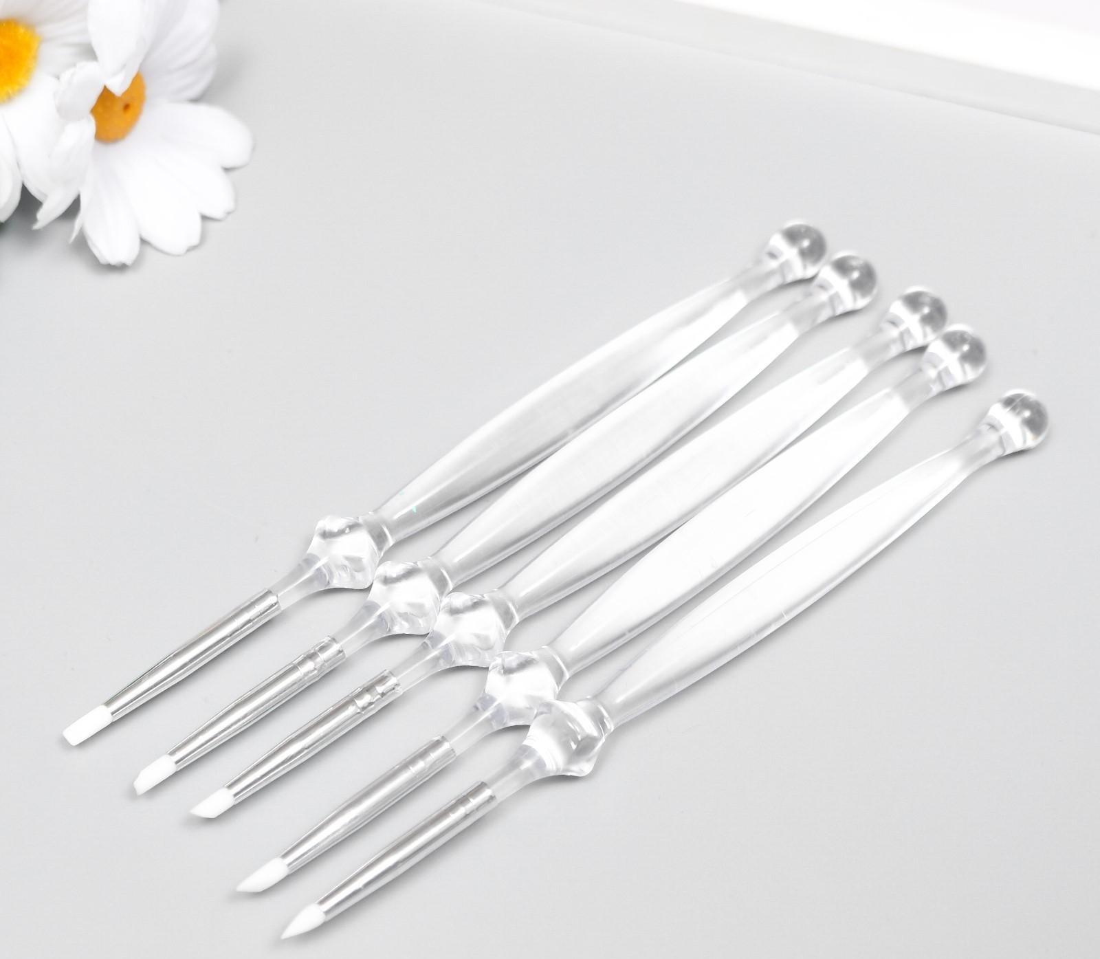 Инструменты для моделирования и придания формы набор 5 шт акрил, резина 16 см