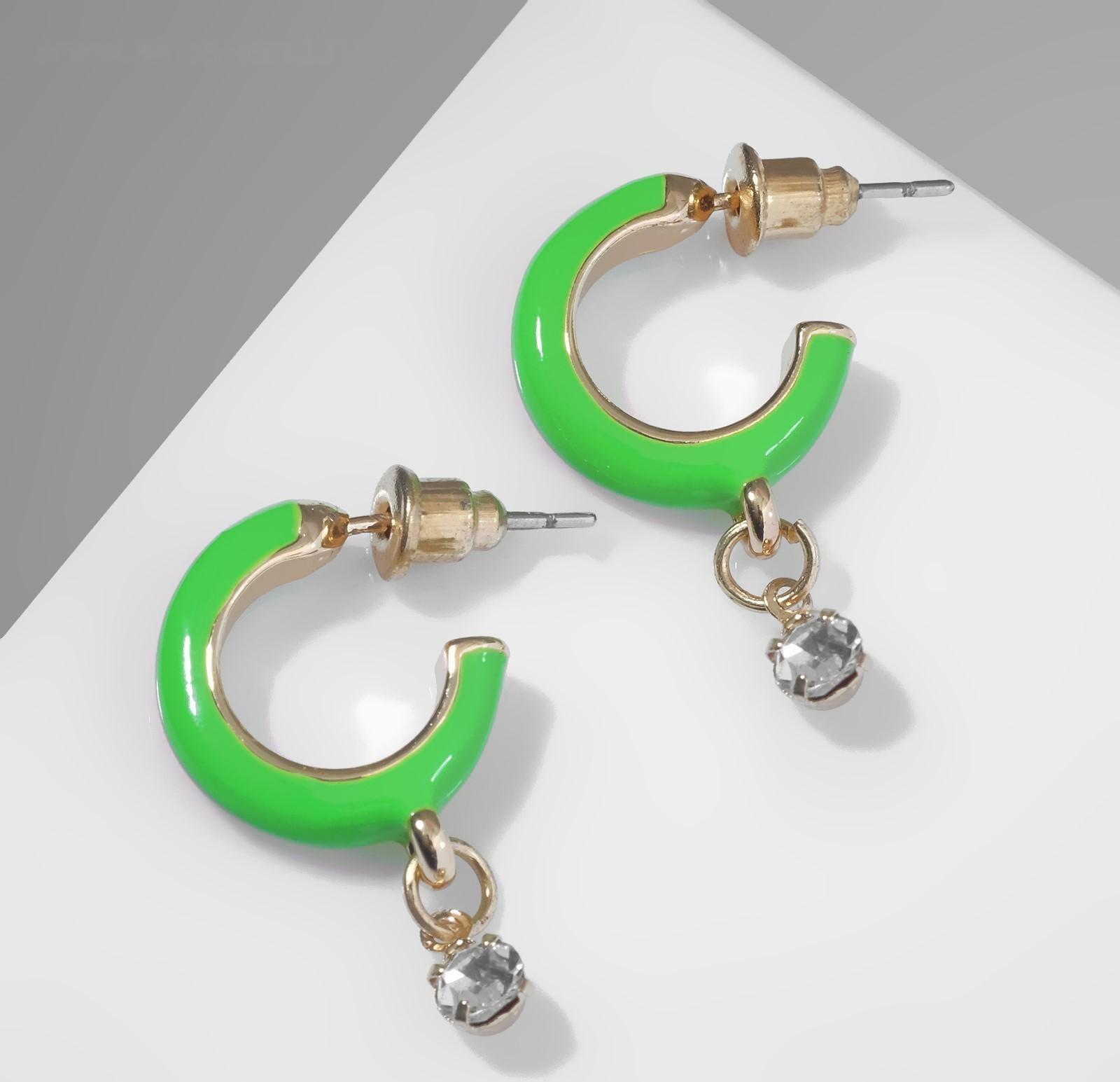 Серьги эмаль 