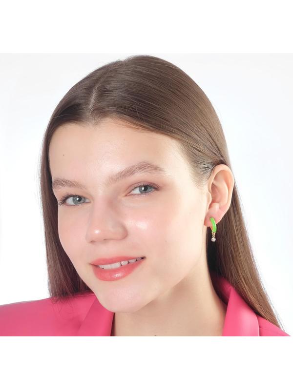 Серьги эмаль 