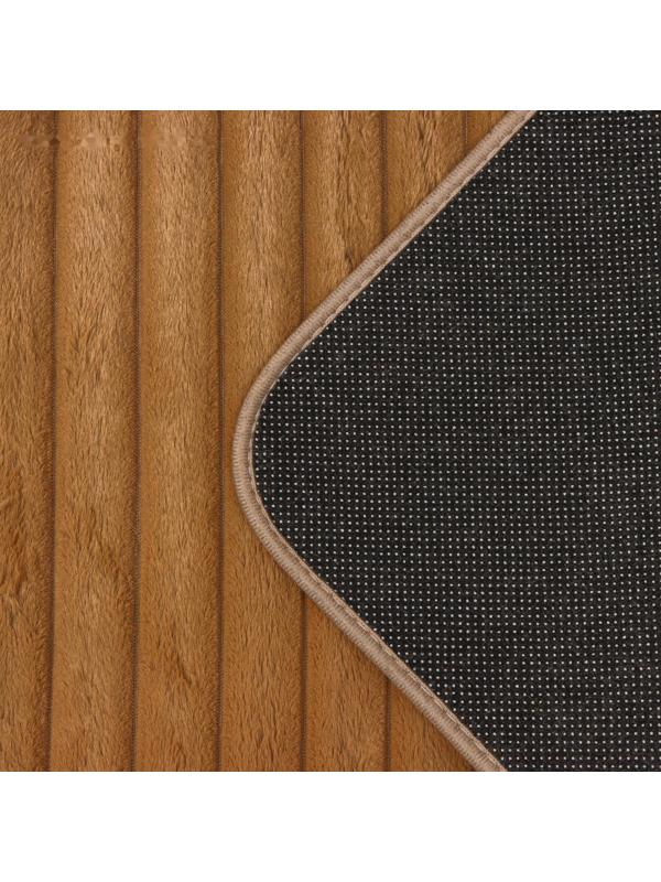 Набор ковриков для ванной и туалета Доляна «Оливия», 2 шт: 40×50 см, 50×80 см, цвет бежевый