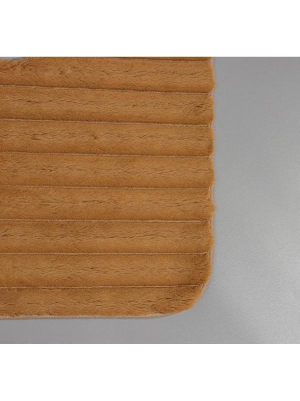 Набор ковриков для ванной и туалета Доляна «Оливия», 2 шт: 40×50 см, 50×80 см, цвет бежевый