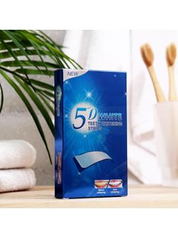 Отбеливающие полоски для зубов 5D, 14 саше, 7 пар