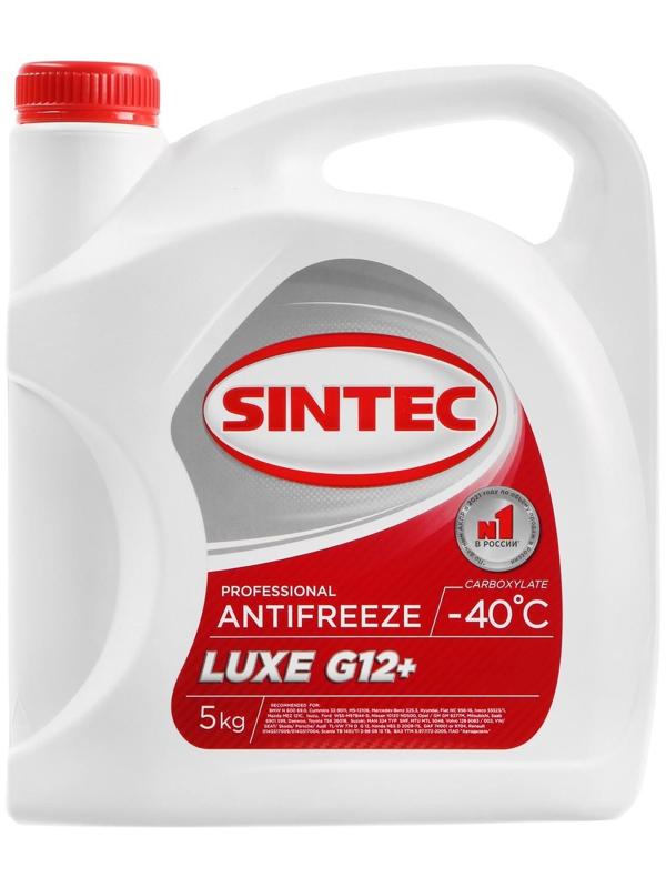 Антифриз Sintec Luxe красный G12+, 5 л