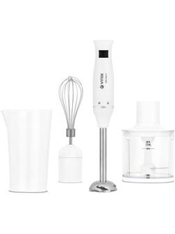 Блендер Vitek VT-8534, погружной, 800 Вт, 0.45/0.7 л, 1 скорость, белый