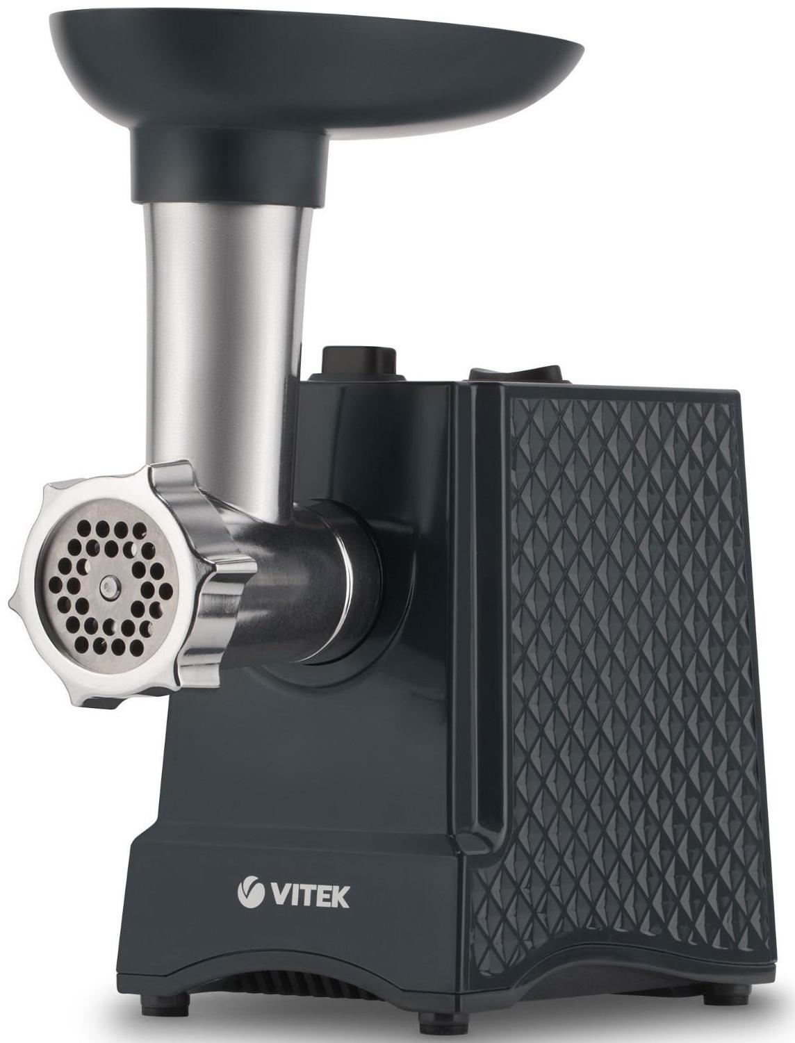 Мясорубка Vitek VT-3619, 2000 Вт, реверс, чёрная