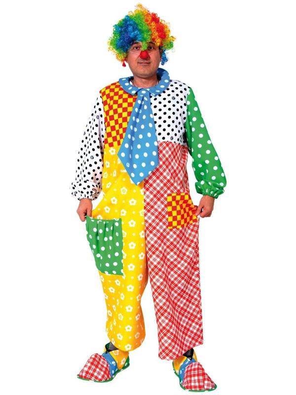 Карнавальный костюм «Клоун Клёпа», без ботинок, р. 52-54, рост 182 см