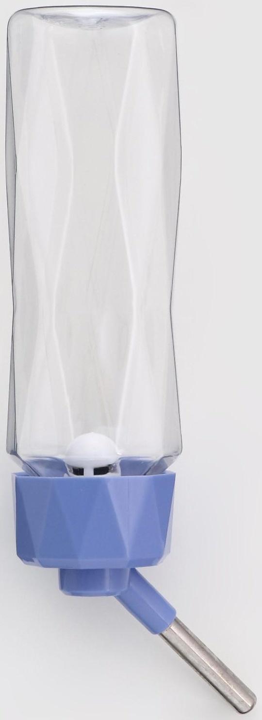 Поилка для животных, 500 мл, крепление-пружинка, синяя