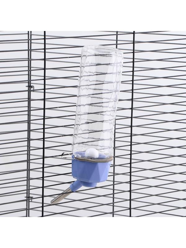 Поилка для животных, 500 мл, крепление-пружинка, синяя