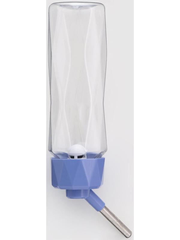 Поилка для животных, 500 мл, крепление-пружинка, синяя