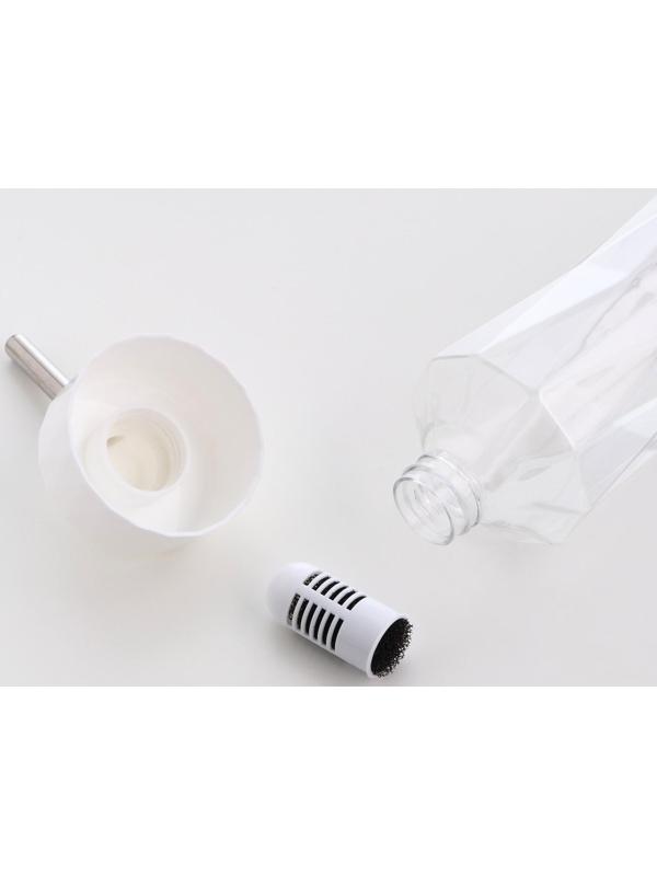 Поилка для животных, 750 мл, крепление-пружинка, белая