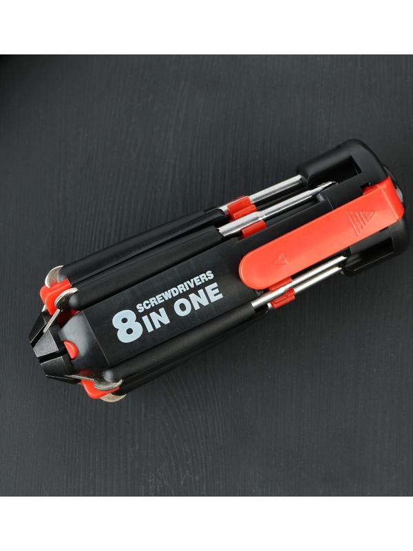 Фонарик-мультитул «Все по плечу», 8 в 1