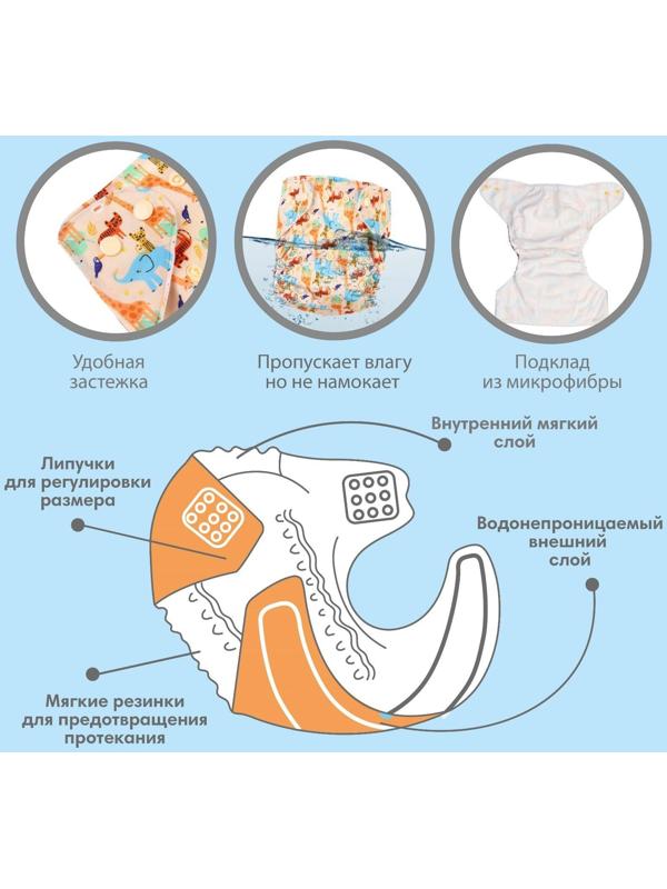 Многоразовый подгузник «Африка»