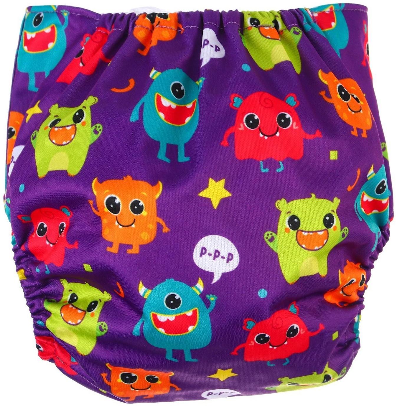 Многоразовый подгузник «Монстрики»