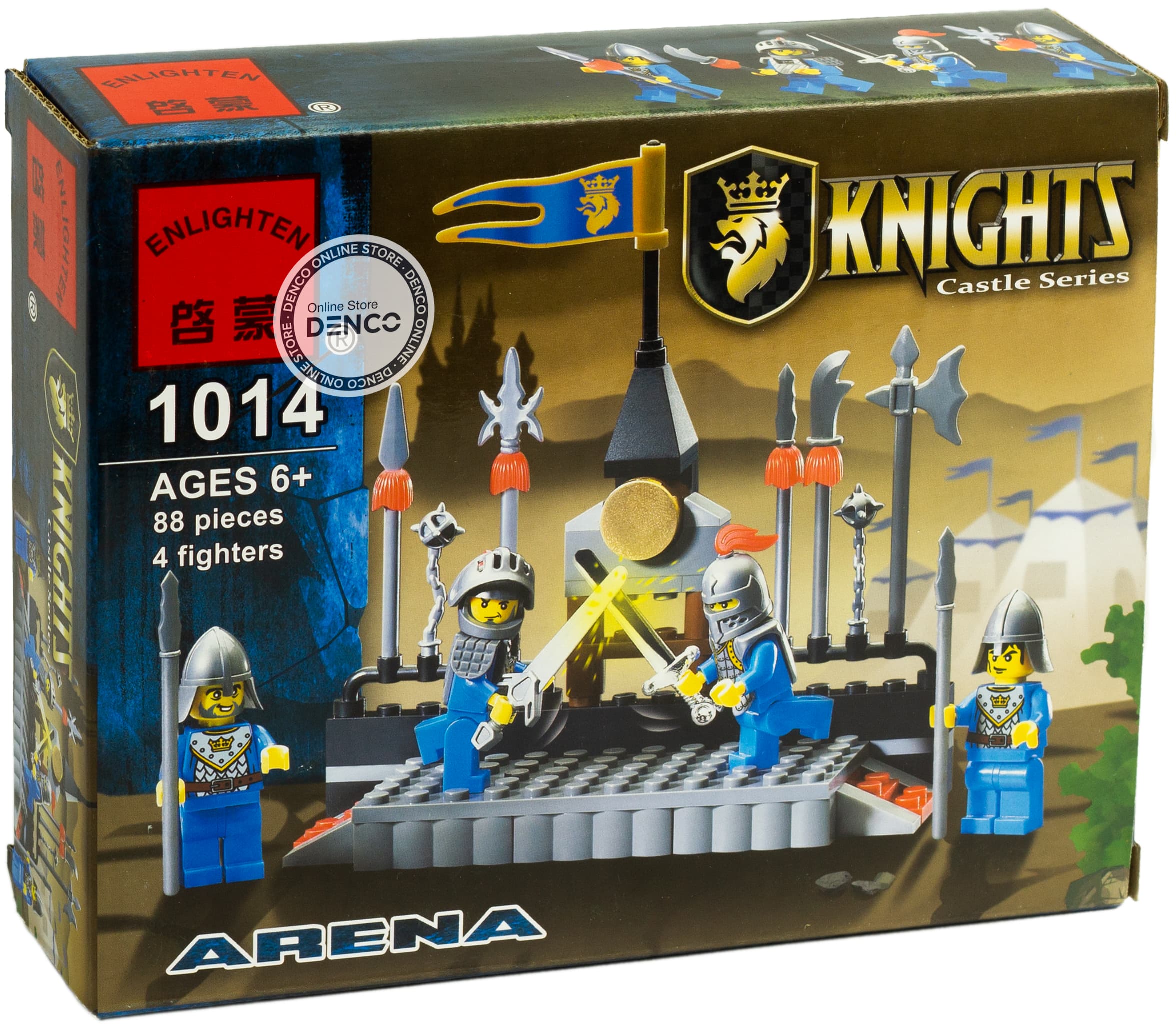 Конструктор Enlighten «Арена для рыцарских поединков» 1014 Knights Castle Series / 88 деталей