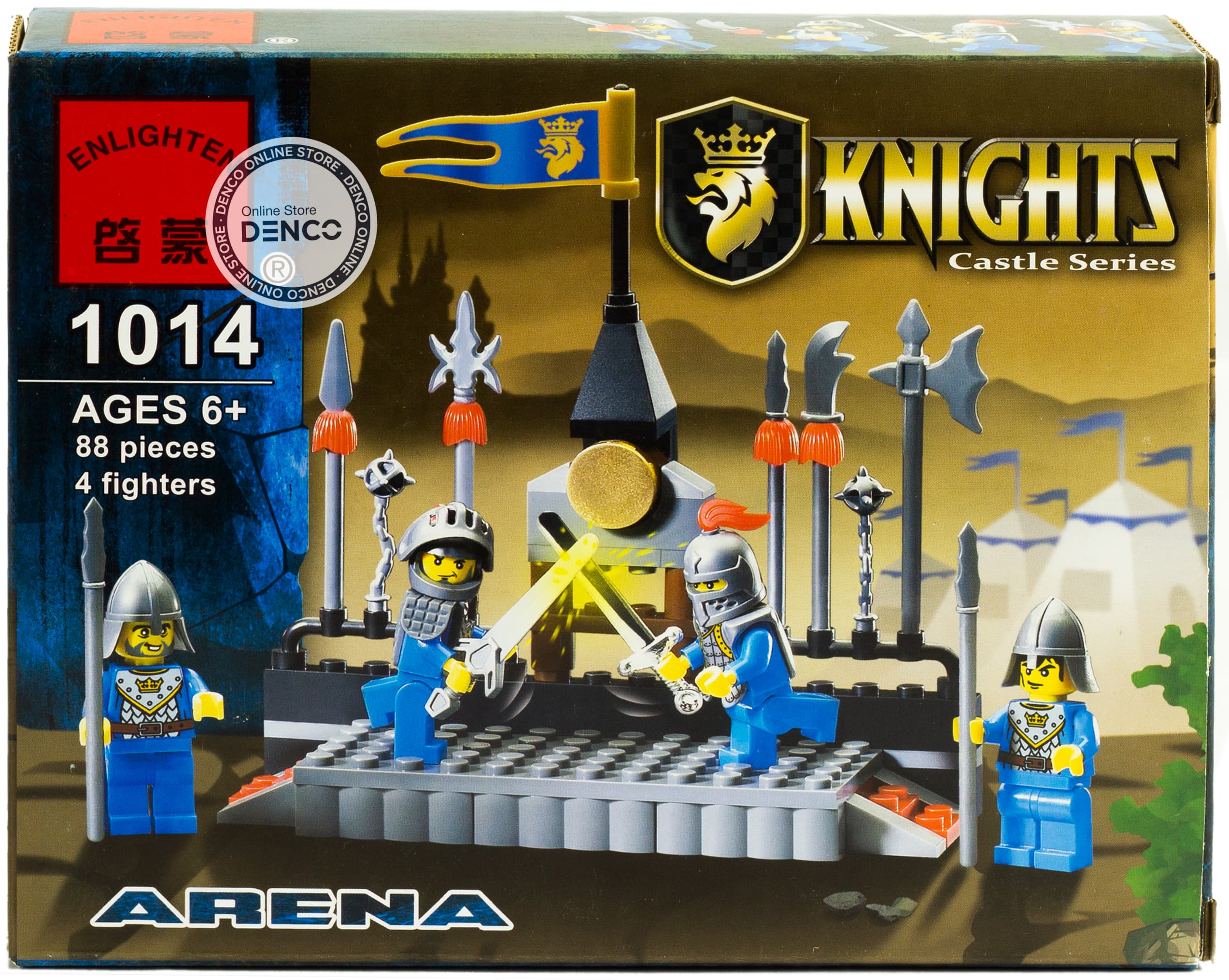 Конструктор Enlighten «Арена для рыцарских поединков» 1014 Knights Castle Series / 88 деталей