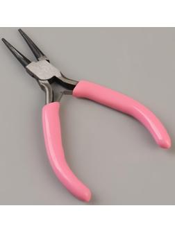 Круглогубцы для рукоделия, 12,5 × 6,5 см, цвет розовый