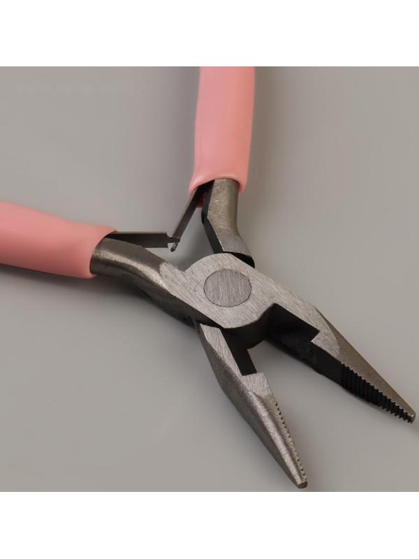 Плоскогубцы для рукоделия, 12 × 6,5 см, цвет розовый