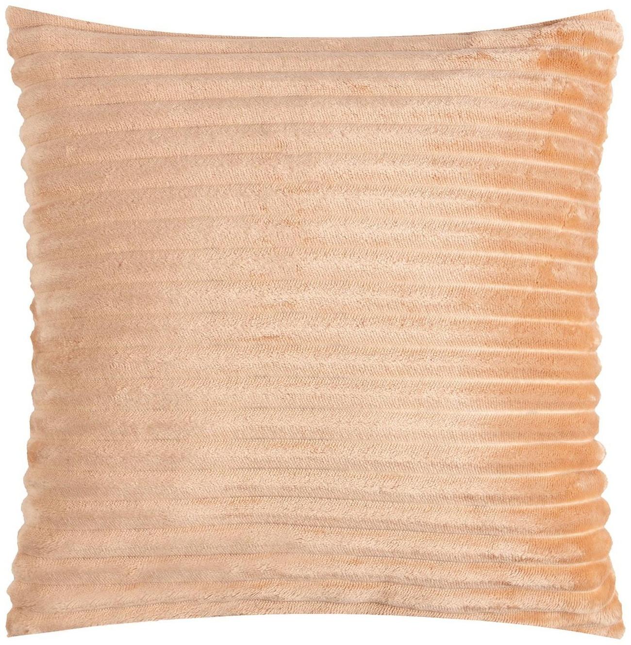 Наволочка декоративная Этель цвет бежевый,40х40 см, велсофт, 100% п/э
