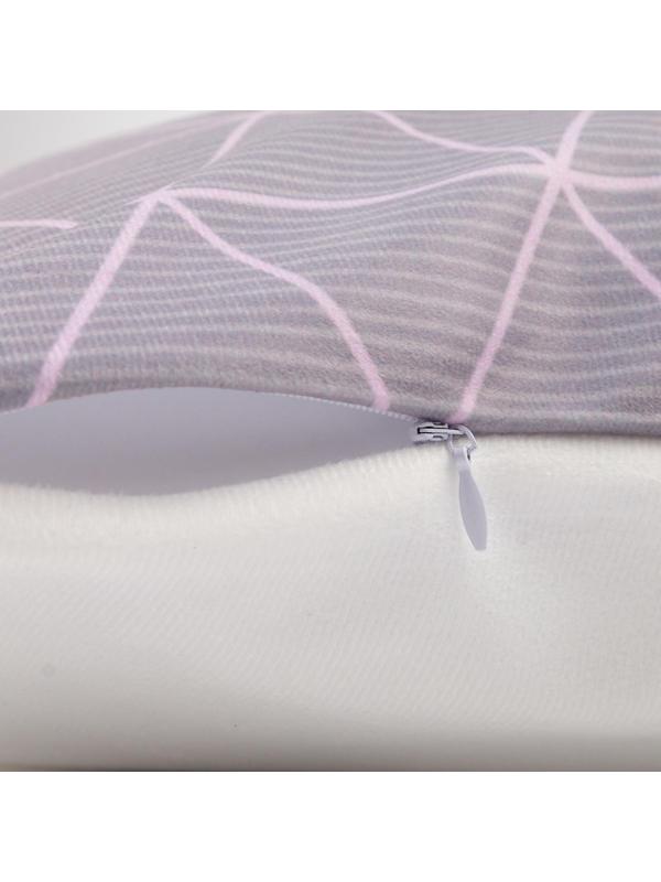 Наволочка декоративная Этель «Геометрия» 40х40 см, велюр, 100% п/э