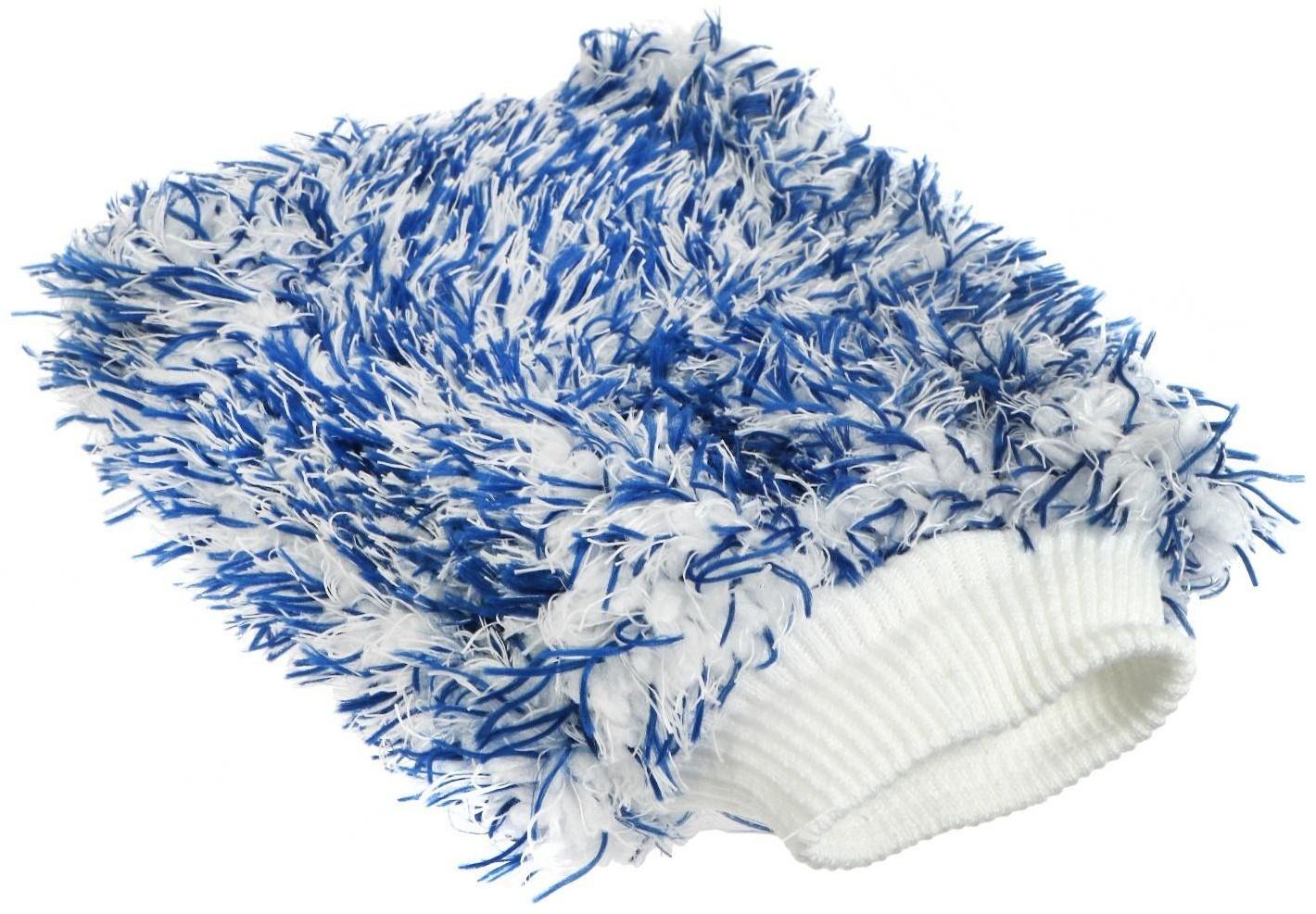 Варежка для мытья автомобиля TORSO, 18×24 см, двухсторонняя