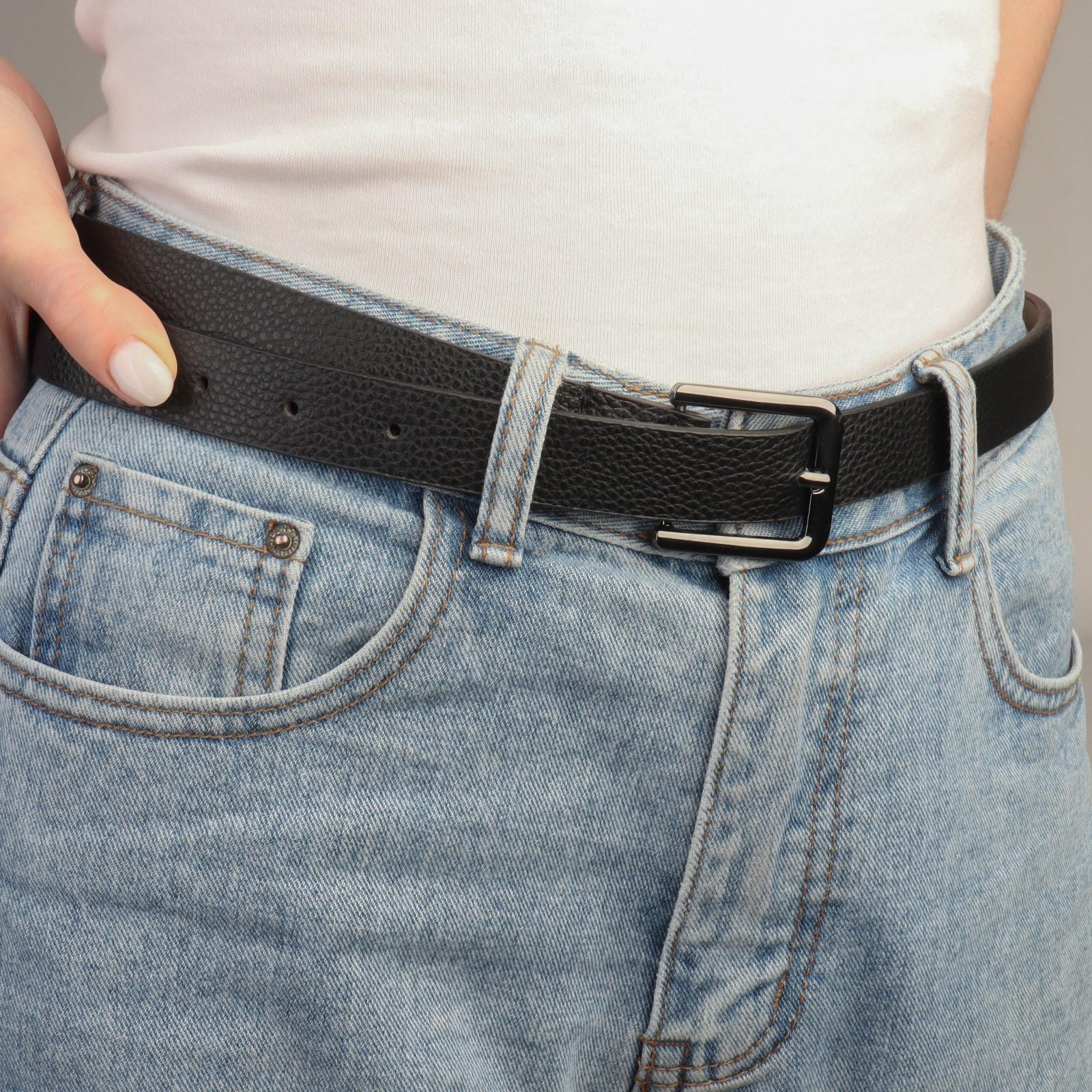 Пряжка для ремня, 4 × 4,4 см, 30 мм, цвет чёрный никель