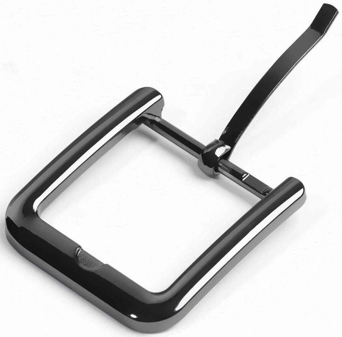 Пряжка для ремня, 4 × 4,4 см, 30 мм, цвет чёрный никель