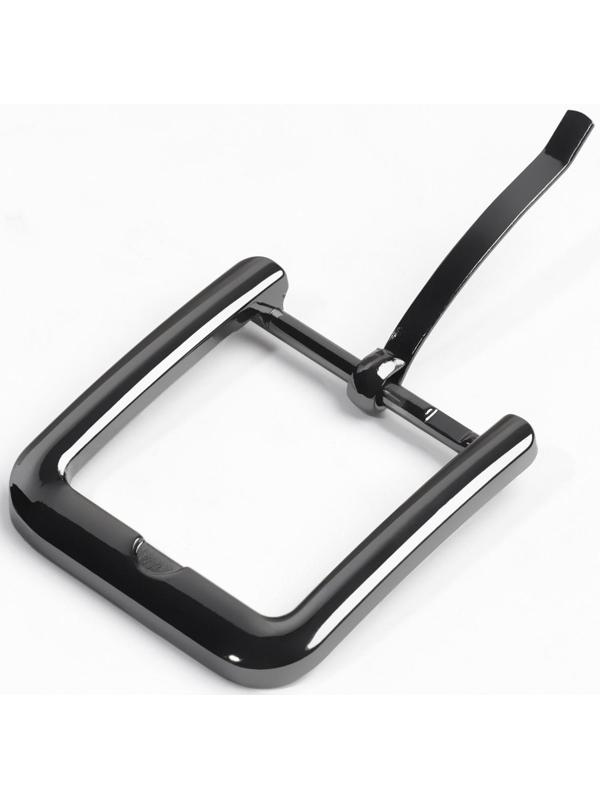 Пряжка для ремня, 4 × 4,4 см, 30 мм, цвет чёрный никель