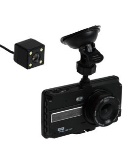 Видеорегистратор Cartage Premium, 2 камеры, HD 1080P, IPS 4, обзор 120°