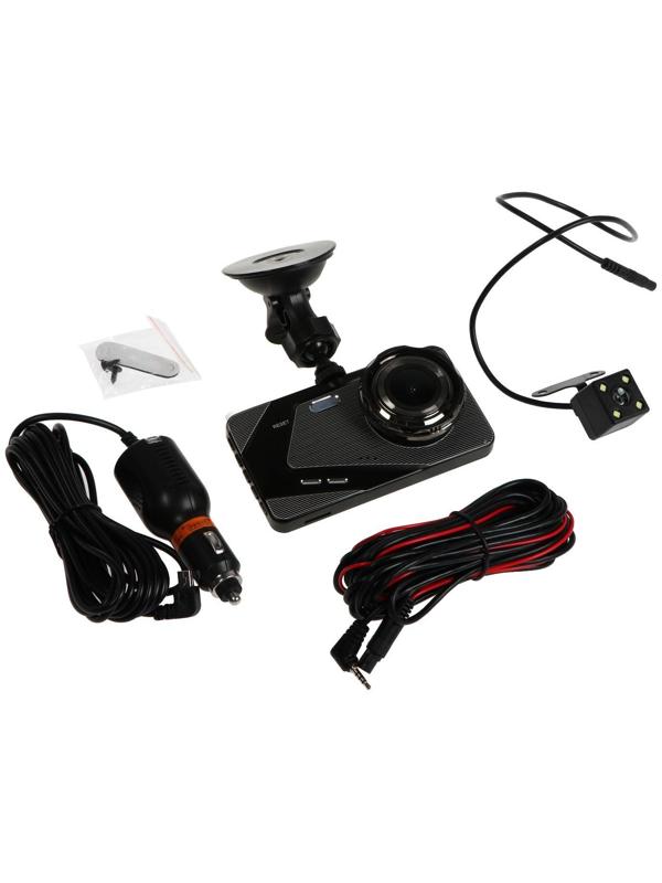 Видеорегистратор Cartage Premium, 2 камеры, HD 1080P, IPS 4, обзор 120°