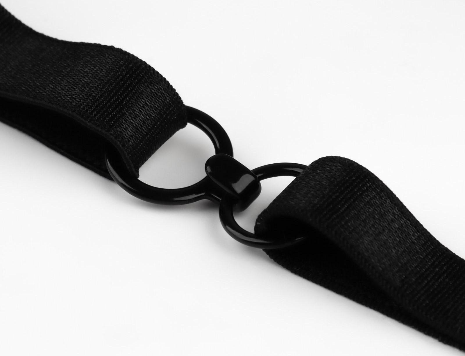 Набор металлической фурнитуры для галстука-бабочки: кольцо, крючок, регулятор 1 см, цвет чёрный