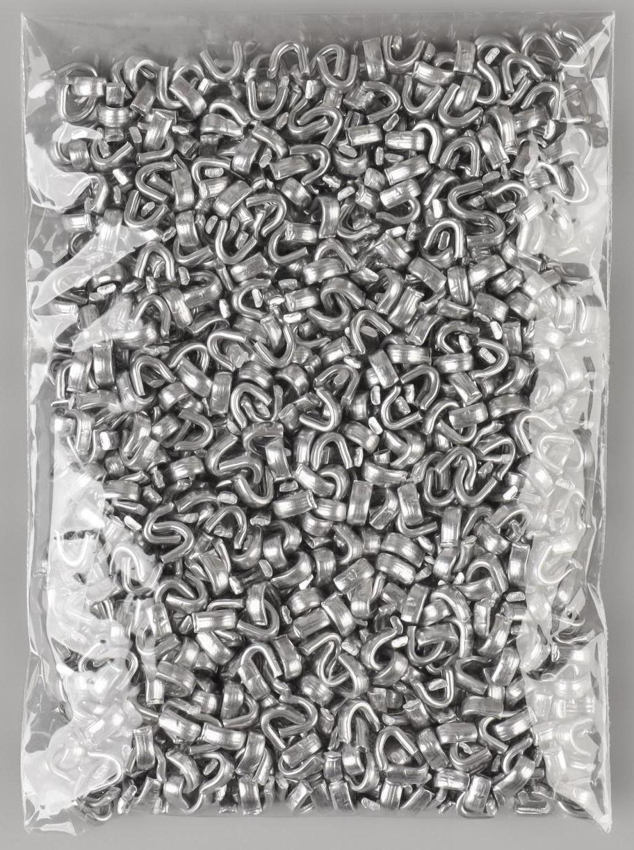 Верхний металлический ограничитель для молнии, №3, 1000 ± 20 шт, цвет серебряный