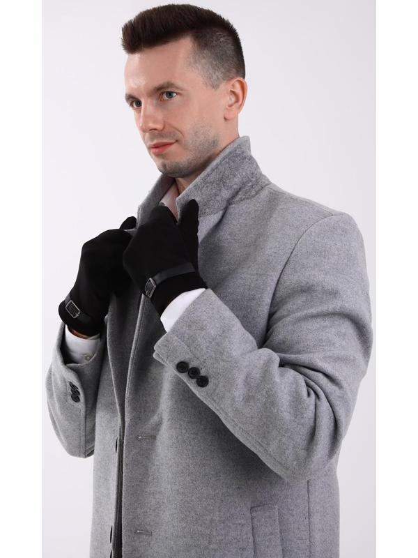 Перчатки мужские, безразмерные, с утеплителем, цвет чёрный