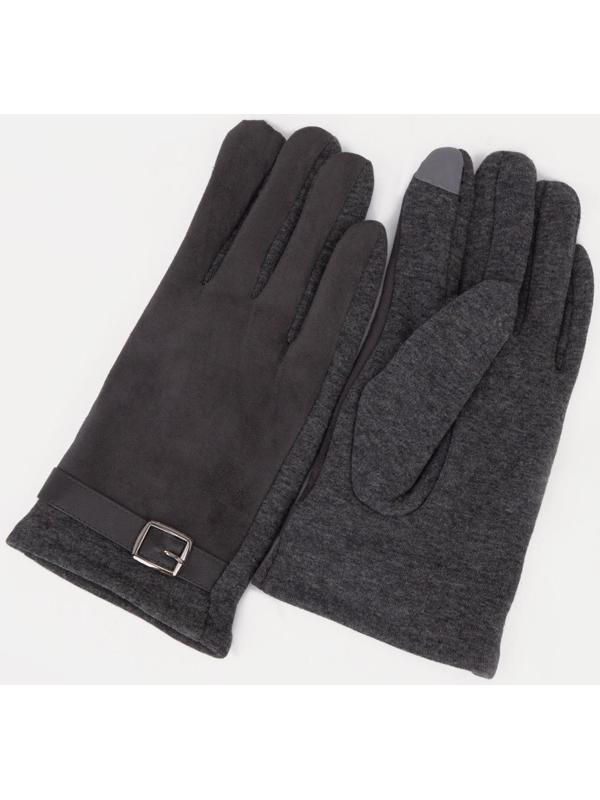 Перчатки мужские, безразмерные, с утеплителем, цвет серый