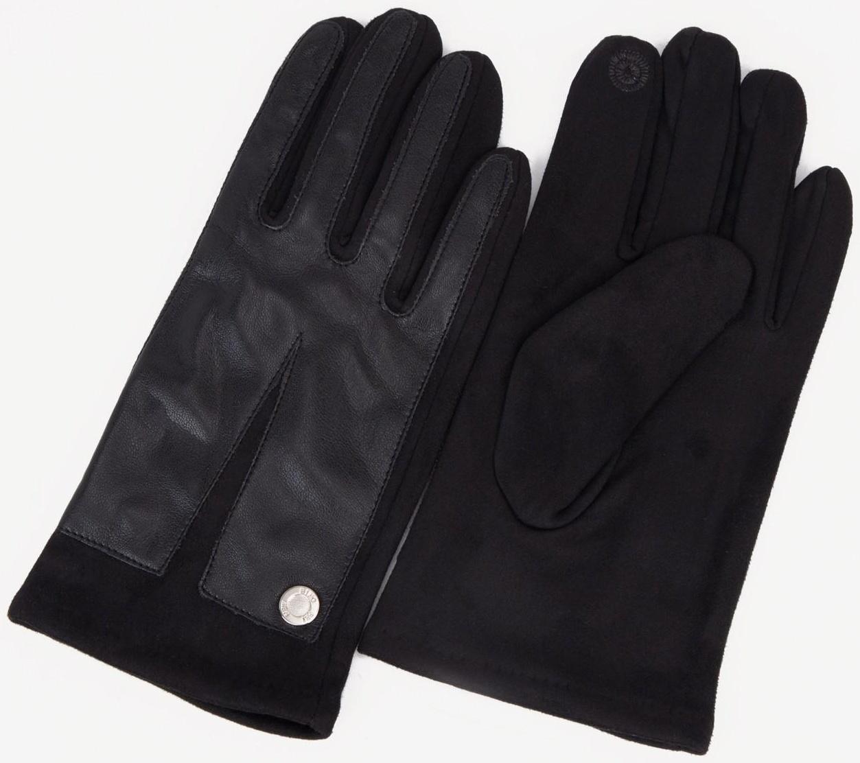 Перчатки мужские, безразмерные, с утеплителем, цвет чёрный