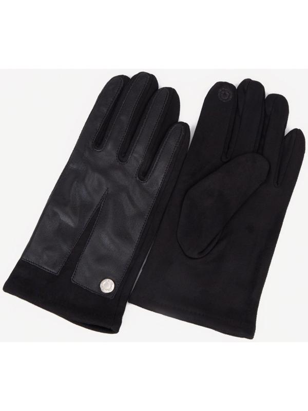 Перчатки мужские, безразмерные, с утеплителем, цвет чёрный