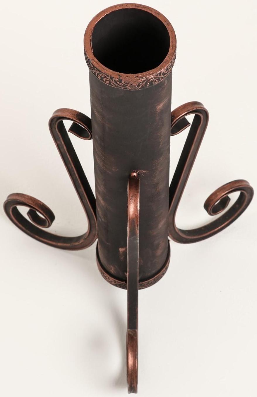 Кованая подставка для шампуров, бронзовая, 53 см