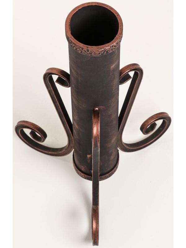 Кованая подставка для шампуров, бронзовая, 53 см