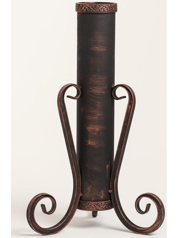 Кованая подставка для шампуров, бронзовая, 53 см