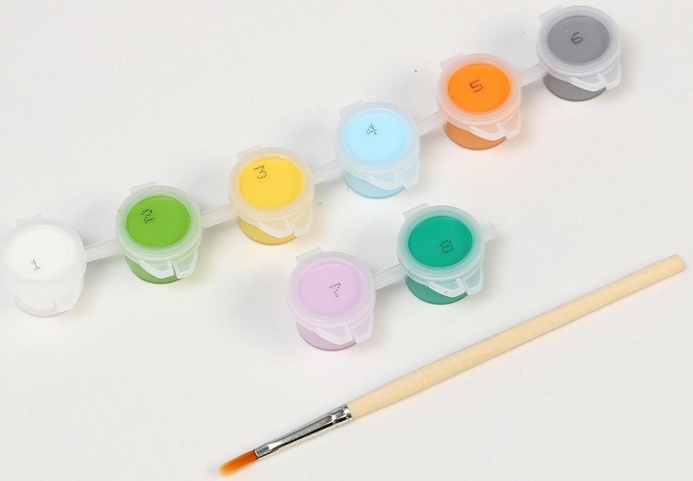 Картина по номерам «Зайка с морковками» 21х15 см