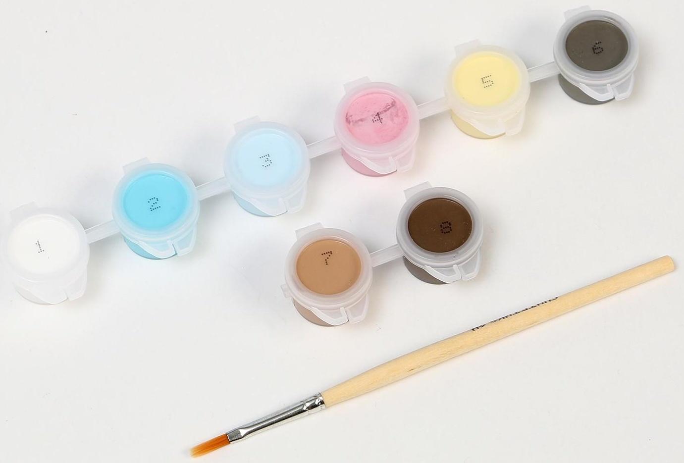 Картина по номерам «Щенок на облачке» 21х15 см