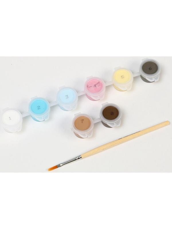 Картина по номерам «Щенок на облачке» 21х15 см