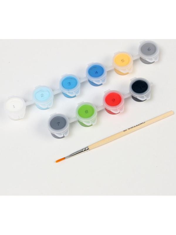 Картина по номерам «Щеночек с косточкой», 20х30 см