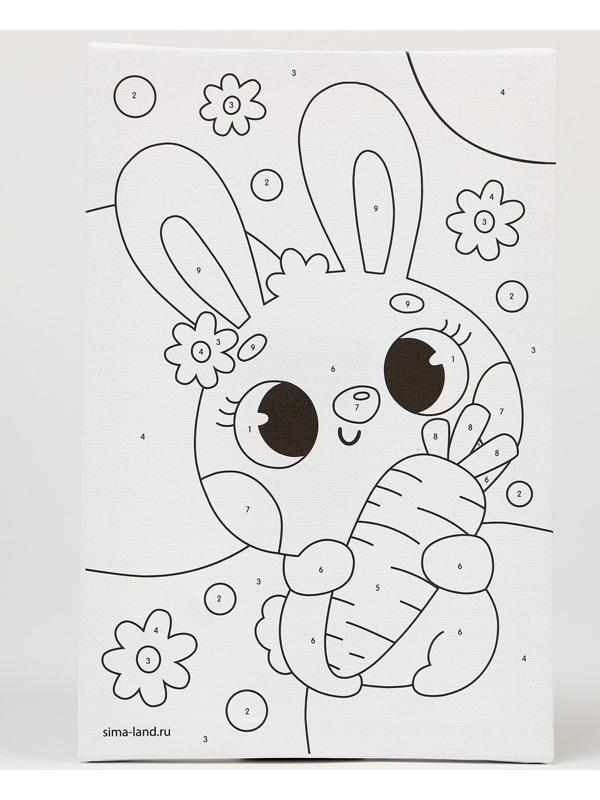 Картина по номерам «Любопытный зайчик», 20х30 см
