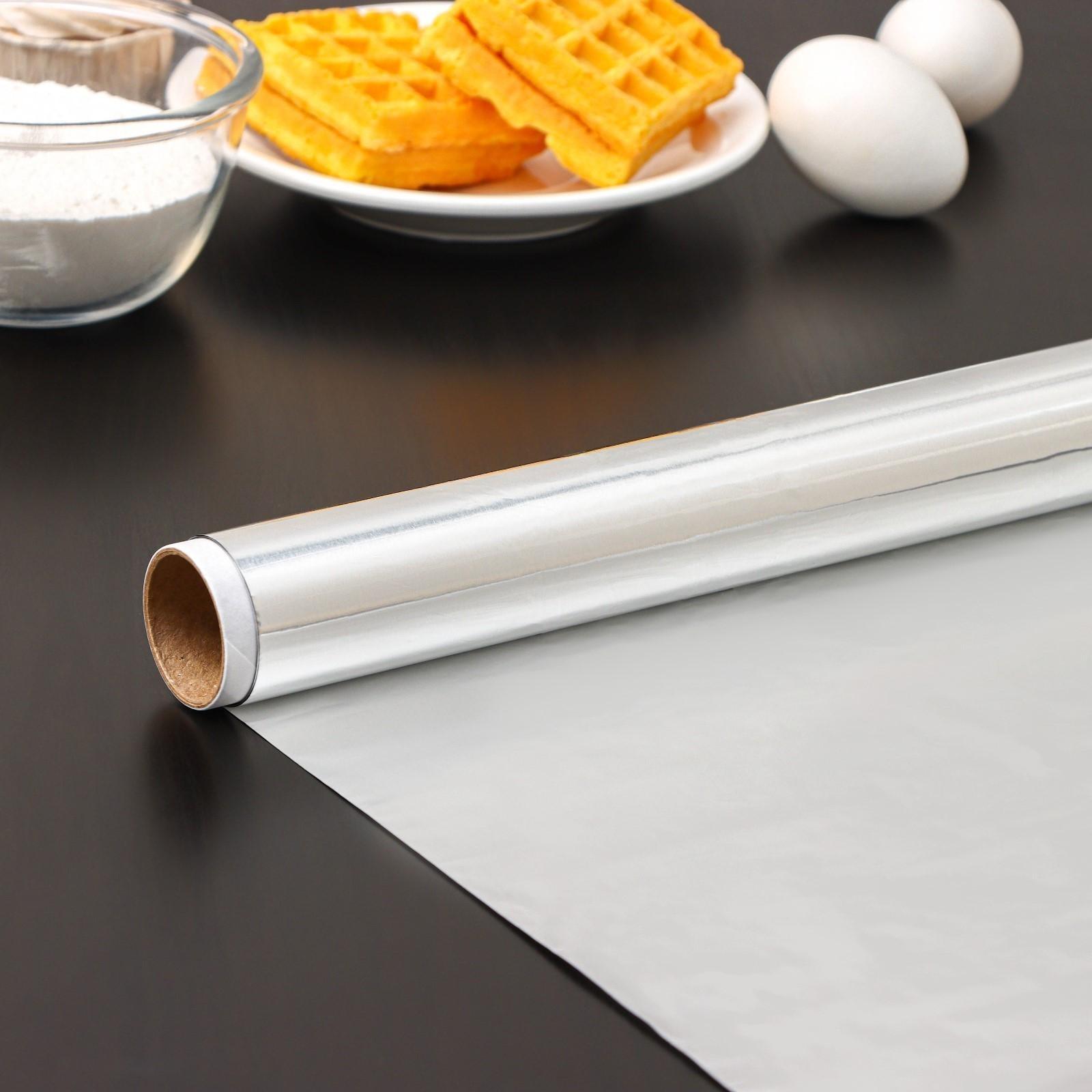 Фольга алюминиевая бытовая «Гриль», 7 м, 29 см, толщина 20 мкм