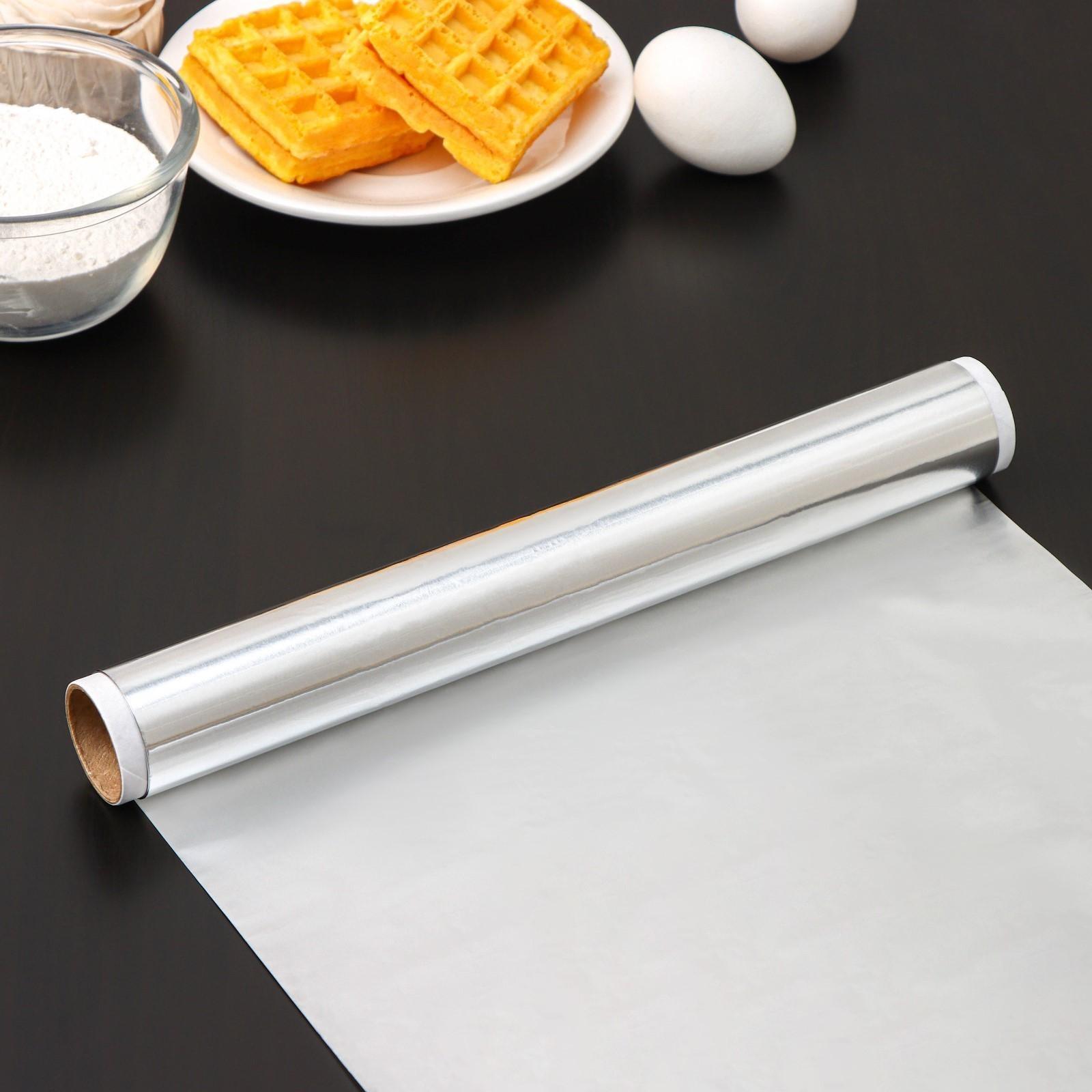 Фольга алюминиевая бытовая «Запекание», 7 м, 29 см, толщина 14 мкм