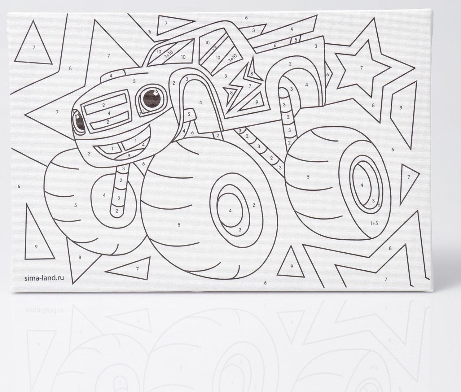 Картина по номерам «Быстрый джип» 20х30 см