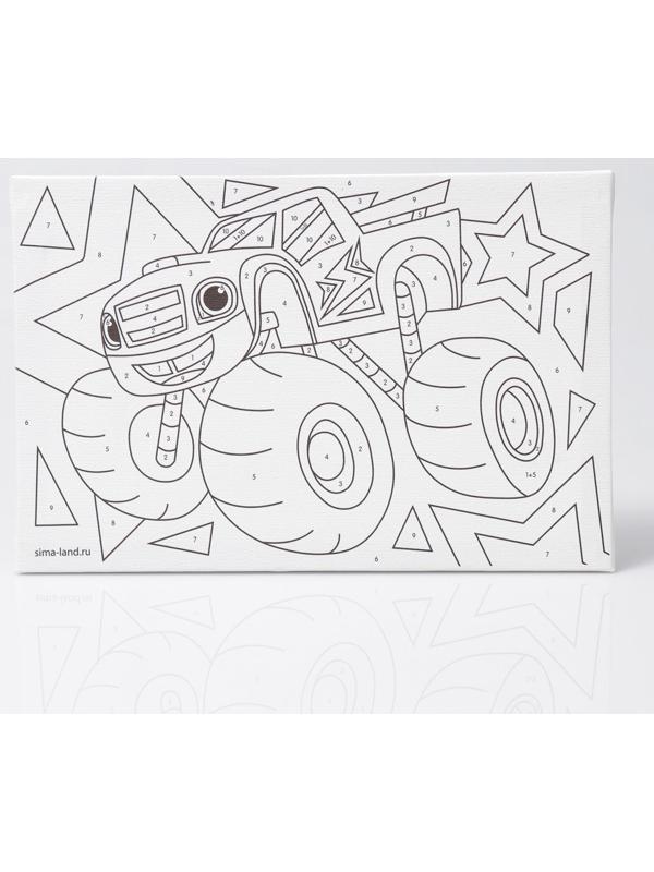 Картина по номерам «Быстрый джип» 20х30 см