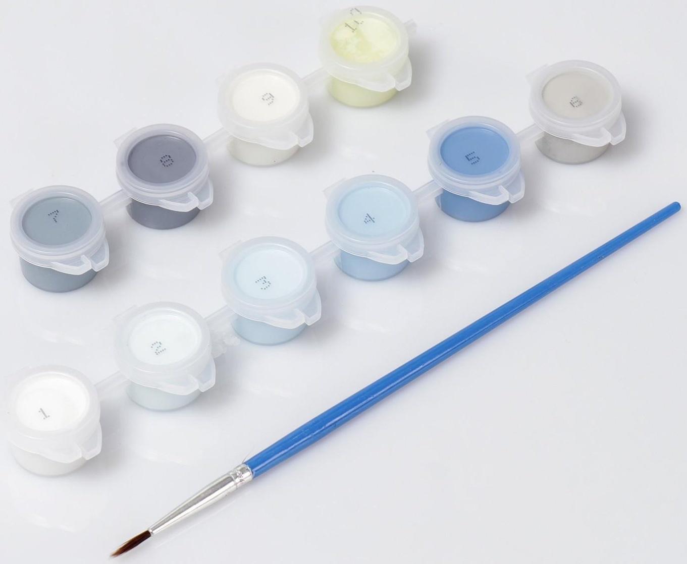 Картина по номерам «Военный вертолёт» 20х30 см