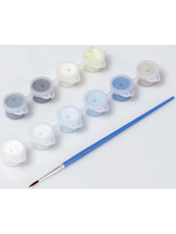 Картина по номерам «Военный вертолёт» 20х30 см