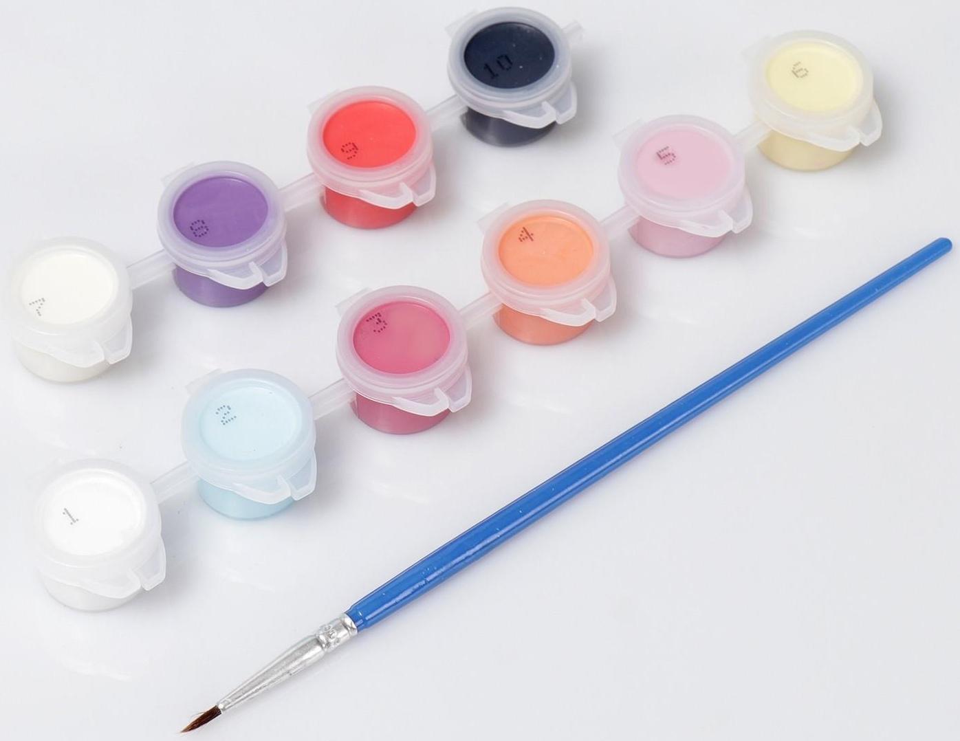 Картина по номерам «Забавные зайчата» 20х30 см